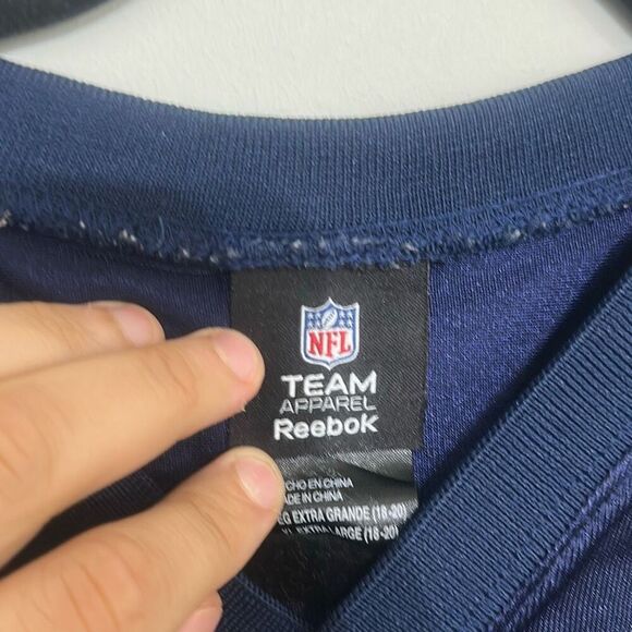 Reebok Mens Blue New England Patriots Tom Brady #12 NFL Football Jersey Medium - Picture 5 of 7